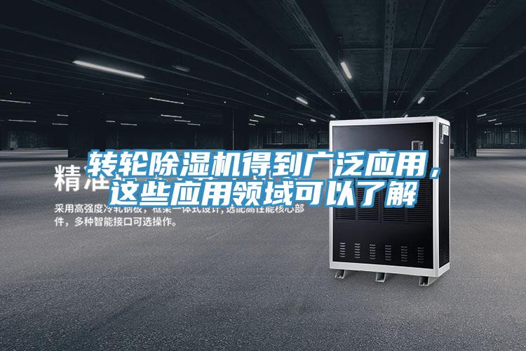 轉輪除濕機得到廣泛應用,這些應用領域可以了解