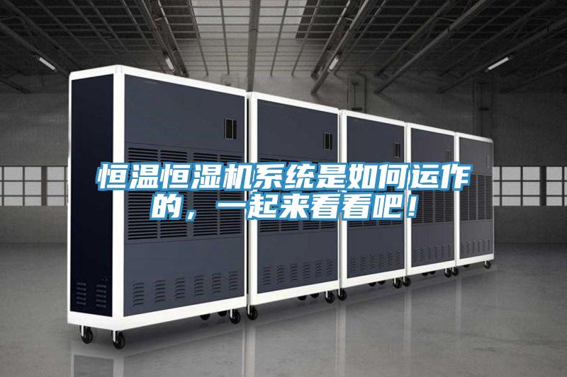 恒溫恒濕機(jī)系統(tǒng)是如何運(yùn)作的，一起來(lái)看看吧！