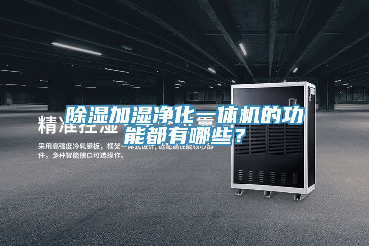 除濕加濕凈化一體機的功能都有哪些?