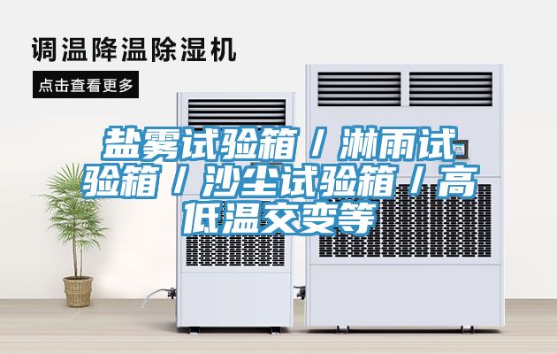 鹽霧試驗箱/淋雨試驗箱/沙塵試驗箱/高低溫交變等